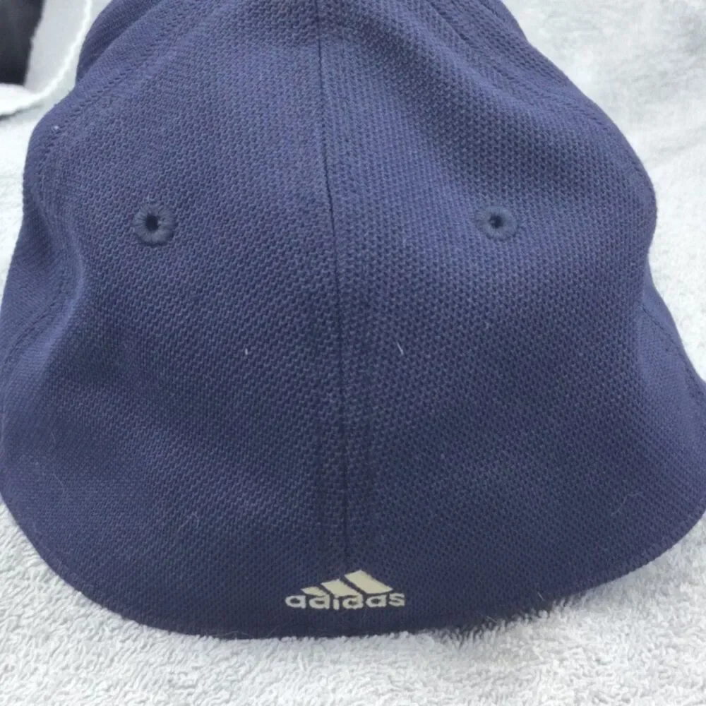 Adidas A-Flex Fitted Baseball Cap Men's L/XL Navy Blue Performance Hat